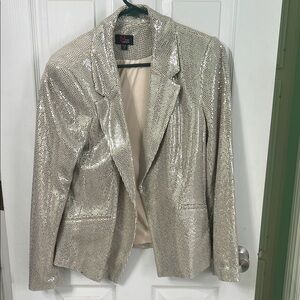 Gold Sequin Women's Blazer